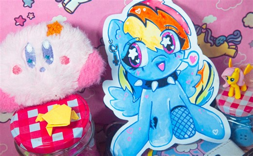 Emo Rainbowdash! Traditional Artwork - Etsy