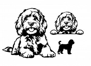 Cockapoo Svg Set Peeking Cavapoo Cute Cockapoo Dog Commercial Canine CNC SVG EPS Png Dxf Bulldog Clipart Vector Cricut Cut File Vinyl Laser - Etsy UK