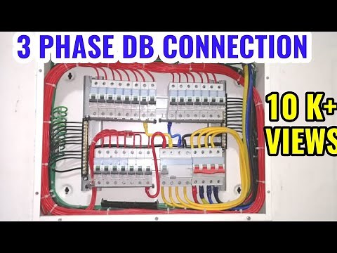 THREE PHASE DB CONNECTION,all electrical class howto connect electrical three phase db dressing tips