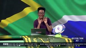 14K views · 368 reactions | Here are the highlights from that moment when the #Springboks lifted the Webb Ellis Cup following a narrow #RugbyWorldCupFinal victory over New Zealand in France last night. #DStv403 #eNCA | eNCAnews | Facebook