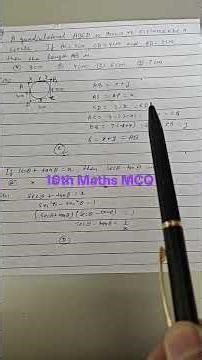 MCQ 10th Maths
