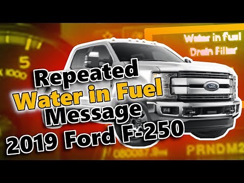 Repeated Water in Fuel Message