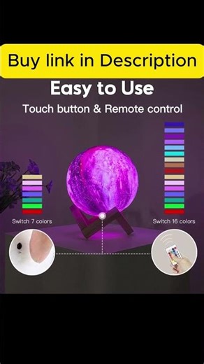 BRIGHTWORLD Moon Lamp Galaxy Lamp