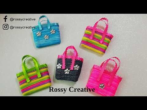 DIY MINIATURE DOLL MINI BAG / DIY Barbie Accesories