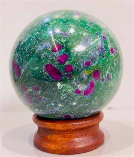 115 MM Ruby Fuchsite Sphere-ruby in Fuchsite Orb-healing Sphere-mother’s Day Gift - Etsy