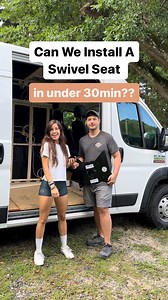 3.8K views · 21 reactions | Installing a van swivel seat from @theswivelshop in less than 30 minutes?! Can we do it?? Head to the link in our bio and use the code ‘LivingInAdvance’ for 5% OFF your own swivel!! #installvideo #vanlife #swivelseat #vaninspiration #vanconversion #vanbuild #rvlife #rv | Brandon & Sarah Vanlife | Facebook