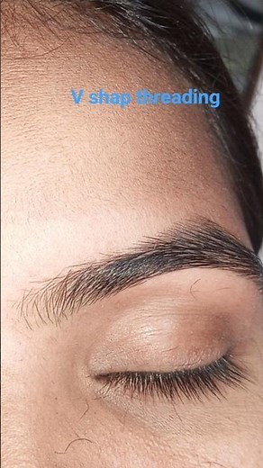 v shep threading tutorial। palak beauty parlour 💫। eye brow threading step by 👉 step।