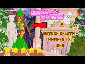 DRESS TO IMPRESS ✨️ "ONE WITH NATURE 🏞" OUTFIT IDEA (duo) 💡 1st Position FIX 🙌🏻