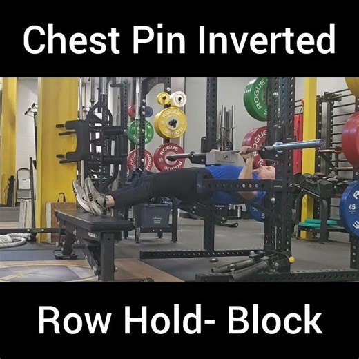 Chest Pin Inverted Row Hold- Yoga Block