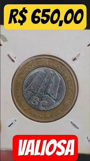 🚨 Moeda Valiosa de R$ 1 BC 40 Anos! Você Tem Essa Joia Rara de R$ 650 em Casa? 😱🪙