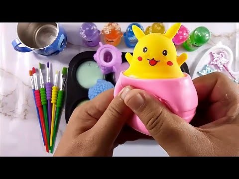 Relaxing DIY Slime Tutorial – Glittery Rainbow Slime with Makeup Live 102