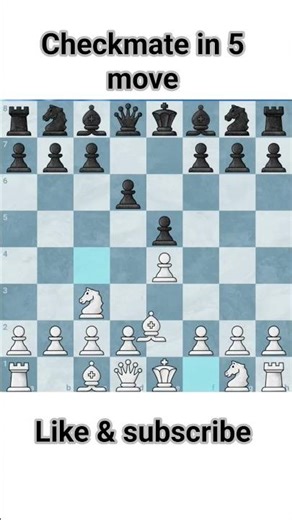 Checkmate in Just 5 Moves! 😱♟️#chess #chessgame #chessopening #win