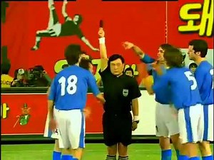 Nostalgic commercials: Im Chae-moo, Referee Moreno parody, Pig Bar, recalling World Cup memories.