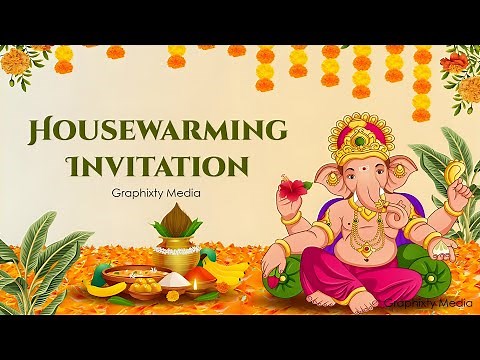 House Warming Invitation | Grihapravesh Invitation Video | Graphixity Media