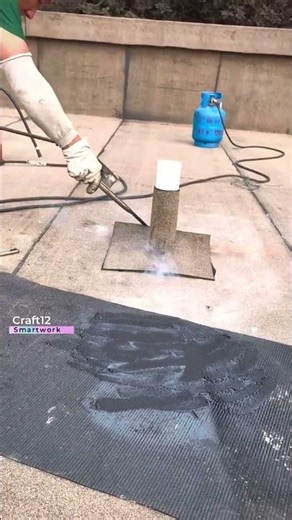 Rooftop liquid waterproofing membrane application