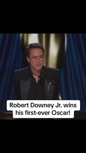 Robert Downey, Jr. wins his first ever Academy Award for his performance in OPPENHEIMER. #oscars #robertdowneyjr #awards #oscar2024 #academyawards #rdj #speech