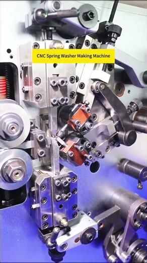 CNC Spring washer making machine #machine #springwater #springmachine #factory #cnc #spring