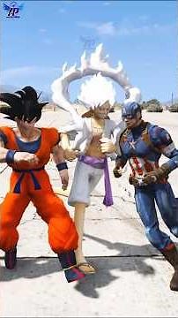 Dragon Ball & Marvel Running Race vs Deadpool Sniper in GTA 5!