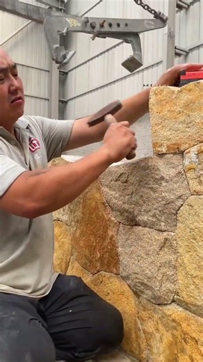 Chinese People Make Wall This Unique Stone #shorts
