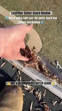 LeafFilter Gutter guard review, are they worth the high cost?🤔 #gutterguards #gutterprotection