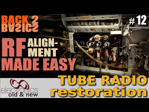 The 'Why and How' of an RF alignment - Tube Radio Restoration Back to Basics part 12 #pcbway#