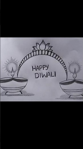 Happy diwali festival drawing 🪔🪔#howtodrawdiya#deepak #diwalidrawingeasy #pencildrawingeasy #diyart