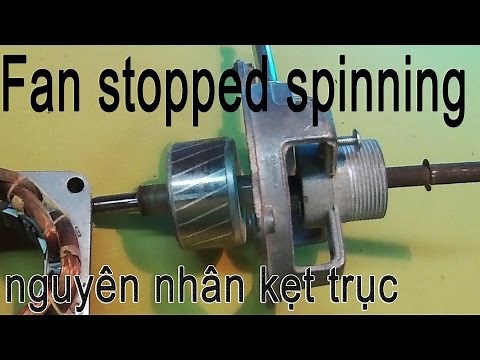 how to fix a fan that won't spin, why jammed shaft motors