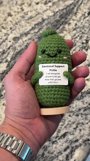 The #emotionalsupportpickle is an awesome gift for yourself or for a friend that just needs a little #emptionalsupport! #kahlatalk #kahlatech #kahladeals #fypシ