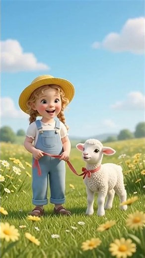 Mary Had a Little Lamb 🐑 | Nursery Rhymes for Kids | Cute & Fun Kids Songs #kidsshorts