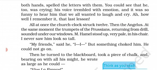 The Last Lesson by Alphonse Daudet CBSE, Grade 12 Line by line explanation