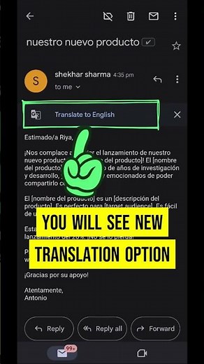 Gmail New 'Email Translation' Feature