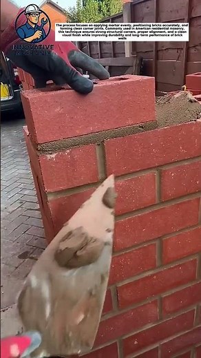 Precision Brick Corner Construction with Professional Trowel Technique