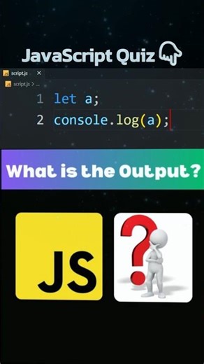 Javascript Output Prediction Quiz #shorts