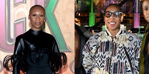 Cynthia Erivo & Longtime Partner Lena Waithe Shared a Sweet Embrace at 'Wicked' NYC Premiere