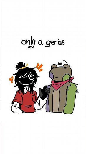 I'm a genius ☺️☺️(🖤💕 ×🤎💚💜) #oc #animation #flipaclip #gardenofbanban #art #animationart