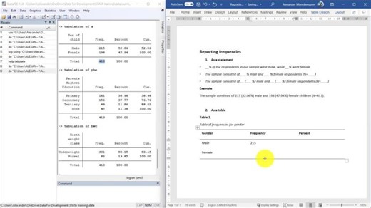 STATA for beginners course: Stats basics, creating variables, data entry, descriptive stats | Data for Development