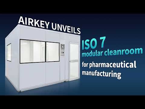 ISO 7(Class 10,000) USA Pharmaceutical Modular Cleanroom With Air Riser