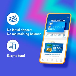 2.5K reactions · 114 shares | Enjoy this easy-to-fund account that requires no maintaining balance. It pairs with the BDO Pay app, allowing for cashless payments. Open a BDO Pay Account today! | BDO Unibank | Facebook