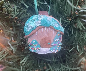 Handmade Polymer Clay Gnome Home - Cozy Holiday Gift Ornament for Home Winter Decoration-perfect for Christmas Tree Ornament - Etsy Canada
