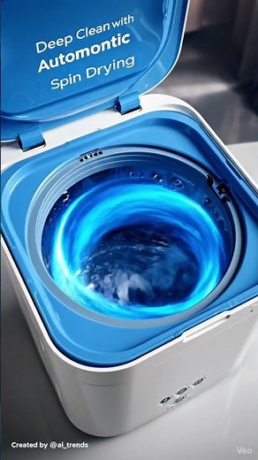 Compact Power: Mini Folding Washing Machine with Spin Dryer ”