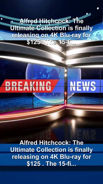 Alfred Hitchcock 15-Film 4K Blu-Ray Ultimate Collection Is Up For Preorder