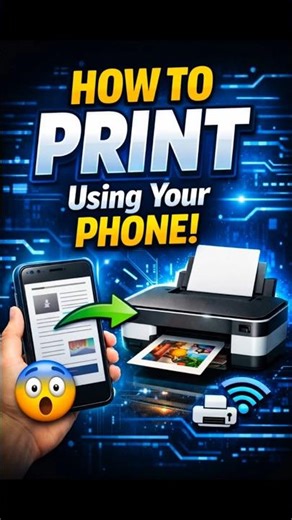 How to Print Any File Using Your Phone 📱🖨️ | Easy Mobile Printing #Shorts