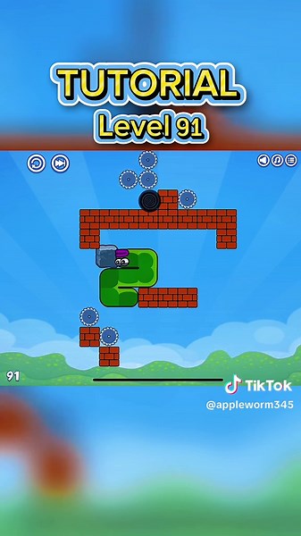 Nivel 91 del Tutorial de Apple Worm
