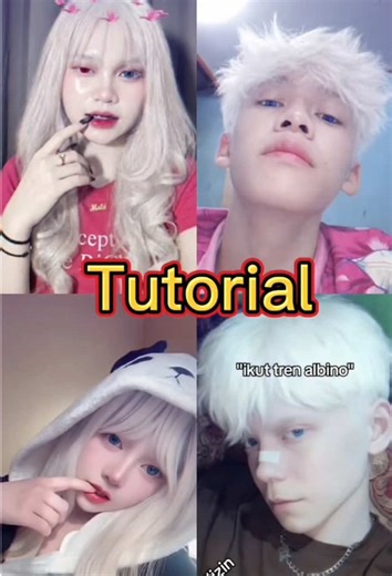 Tutorial Efek Albino Rambut Putih Mata Biru 2026