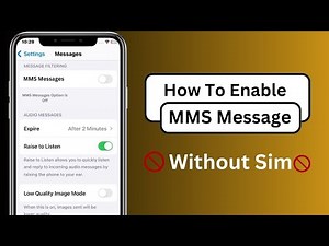 How to Enable MMS Messaging on iPhone | How to Enable MMS Message on iPhone Without Sim Card| iOS 17