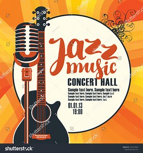 Vector Poster Concert Jazz Music Acoustic Stock Vector (Royalty Free) 1244479063 | Shutterstock