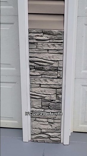 Turn Boring Vinyl Siding Into Stunning Stacked Stone with GenStone ✨ #mygenstonediy