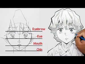 How to Draw Zenitsu Agatsuma Easy Step by Step (Kimetsu no Yaiba)