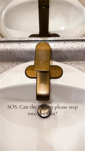 First Attempt at Rub ‘n Buff on Sink Faucet