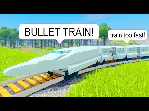 I Drive a BULLET Train FAST on Roblox BUT I Hit Other Trains